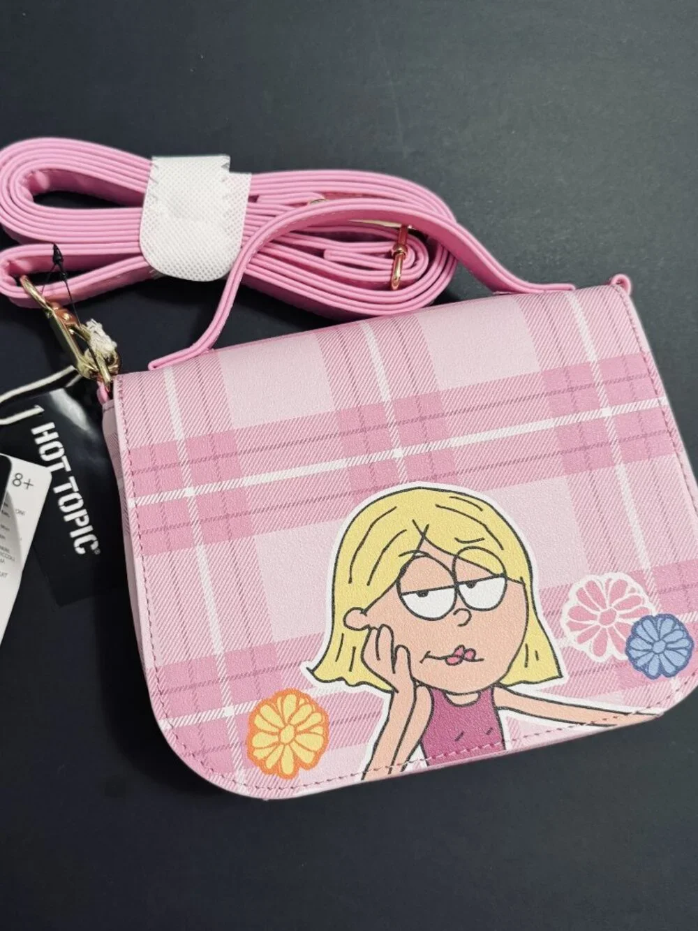 Disney Loungefly Lizzie McGuire Plaid Pink Crossbody Purse